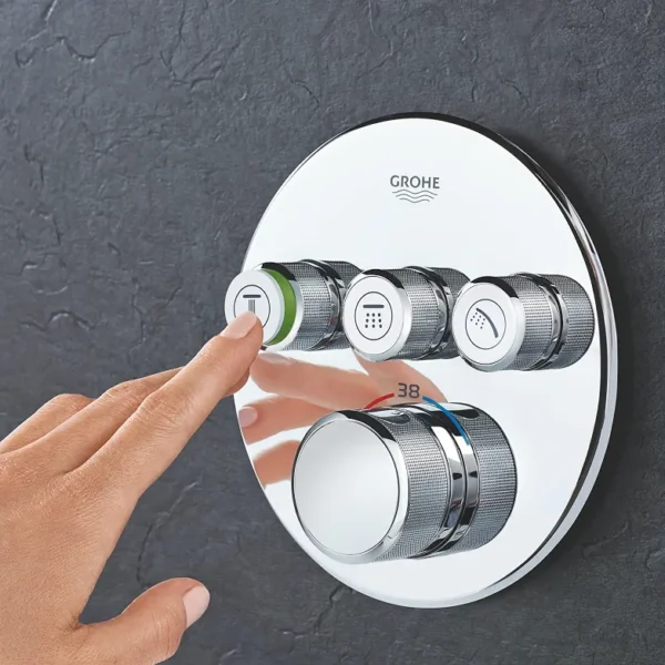 GROHE Grohtherm SmartControl bateria termostatyczna podtynkowa 3 wyjścia - chrom