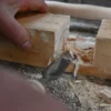 KIRSCHEN dłuto stolarskie płaskie 24 mm do drewna z drewnianą rękojeścią