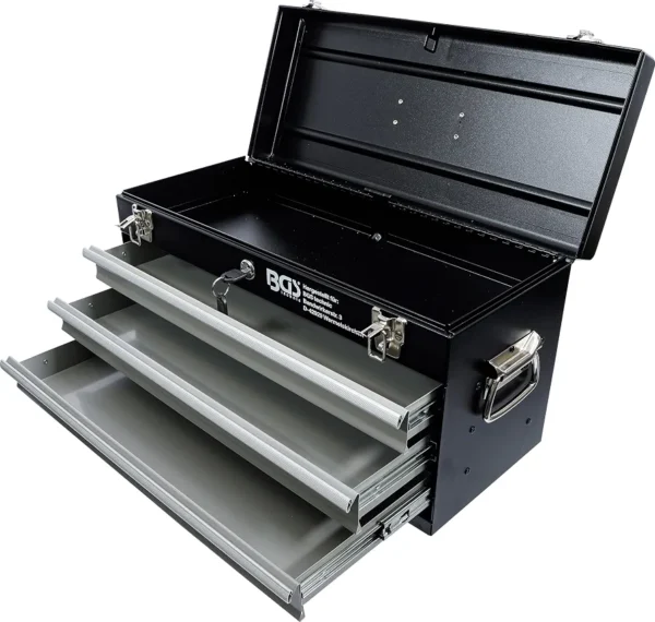 Skrzynka narzędziowa metalowa BGS Technic 3 szuflady zamykana 54 cm