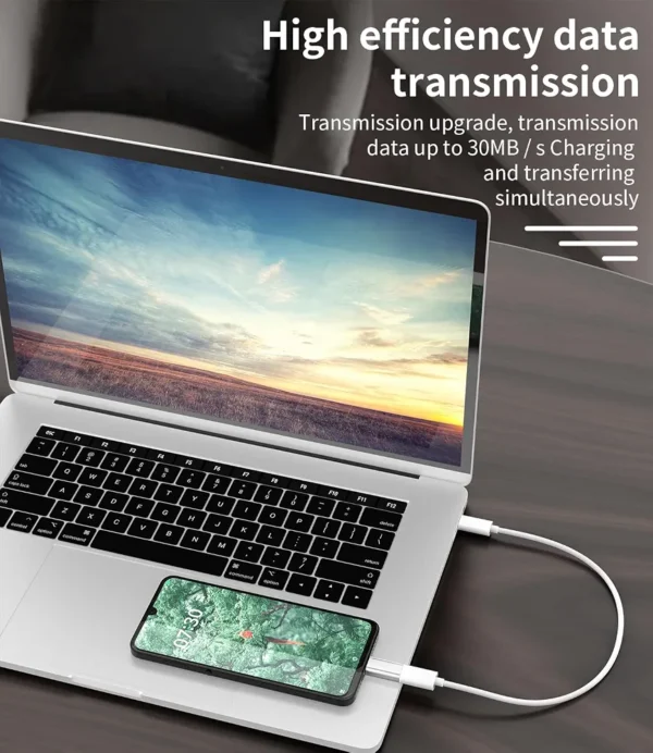 Adapter przejściówka Micro USB na USB-C żeńskie do ładowania i transmisji