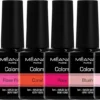 MEANAIL Paris zestaw 6 lakierów hybrydowych UV LED 8 ml różowe nude