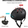 Kask ochronny LeapBeast S 50-54 cm biały na rolki deskorolkę BMX