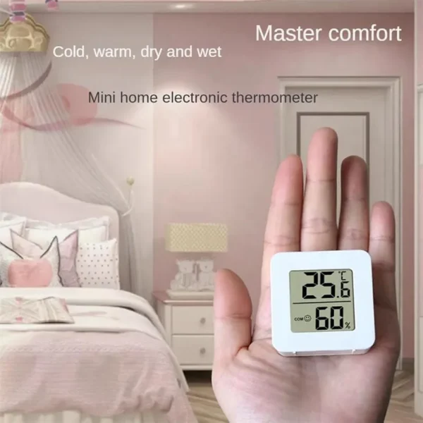 Termometr higrometr elektroniczny pokojowy LCD miernik temperatury wilgotności